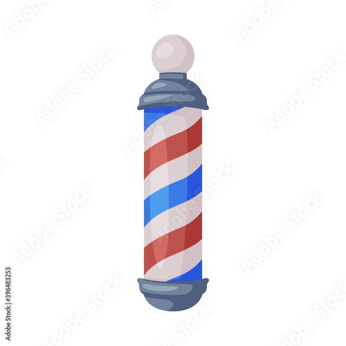 Cosmetic Bottle, Barber Supplies for Styling Professional Haircut and Shaving Cartoon Style Vector Illustration