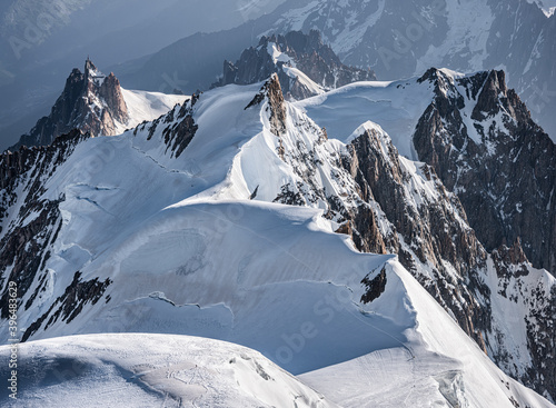 l'Aiguile du Midi, Mont Maudit, Mont Blanc du Tacul