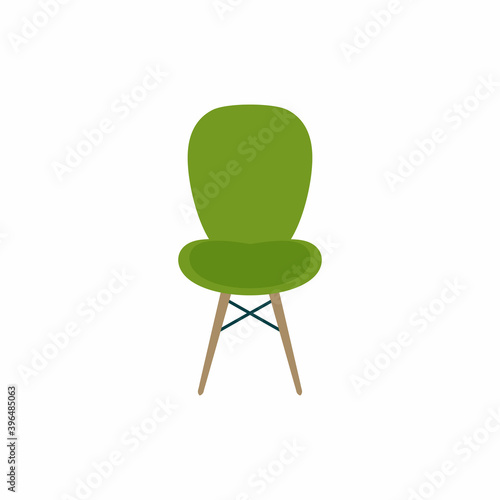Fashionable chair in scandi...