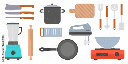 Kitchen utensil design elem...