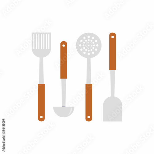 Stainless kitchenware isola...