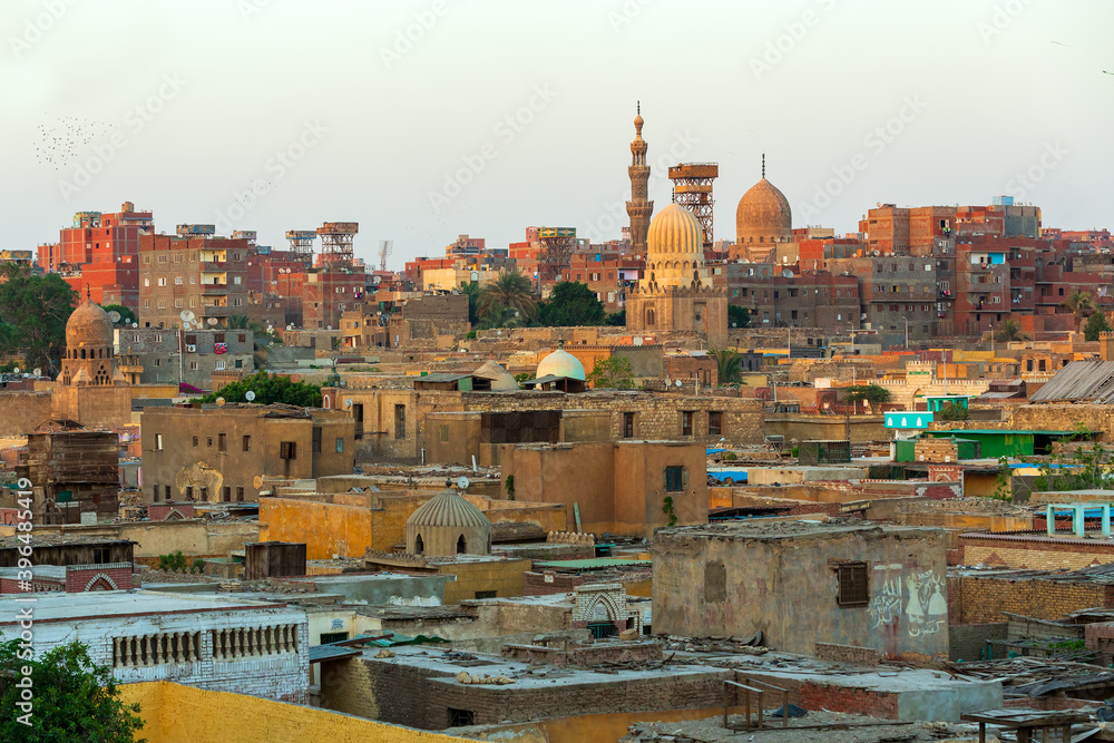 Old town of town Cairo. The City of the Dead, Egypt