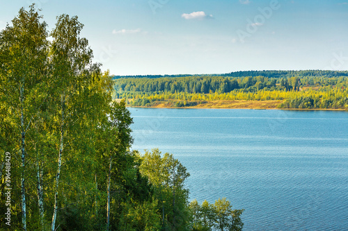 River Volga in the summer in central Russia