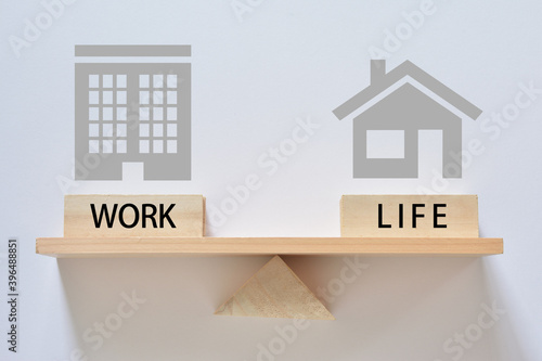 Obraz na płótnie WORK LIFE balance