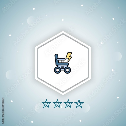     wheelchair vector icon modern