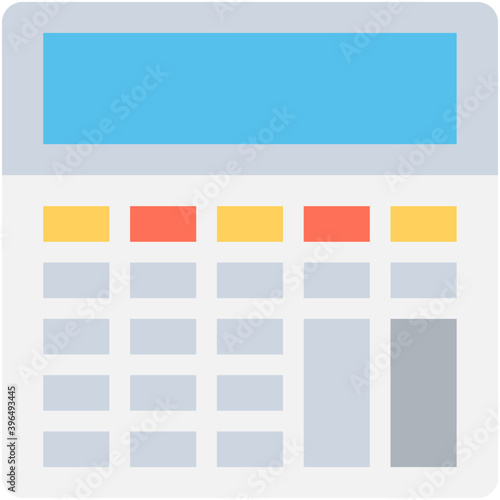 
Calculator Flat Vector Icon
