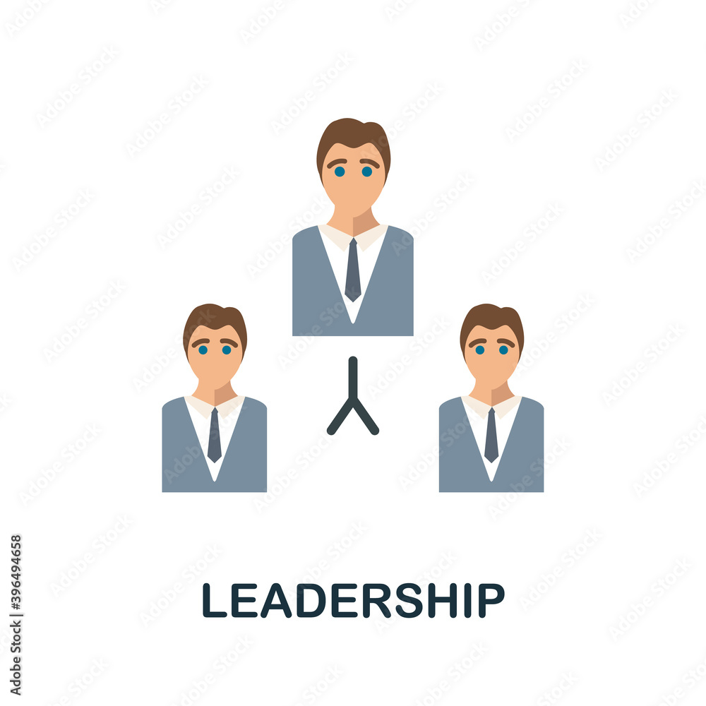 Leadership flat icon from reputation management collection. Simple line element Leadership symbol for templates, web design and infographics Leadership flat icon from reputation management collection. Simple line element Leadership symbol for templates, web design and infographics