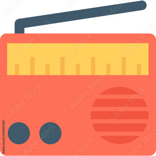 
Radio Flat Vector Icon
