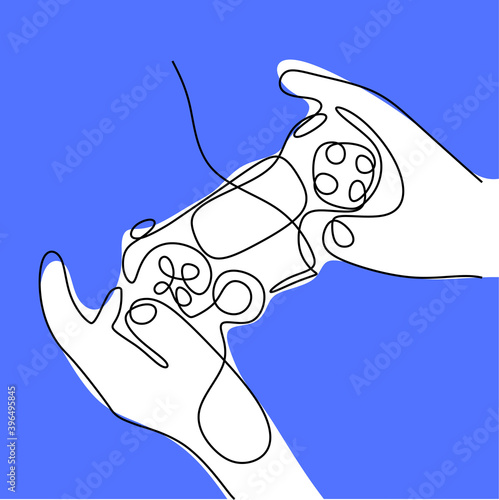 A hand holding game stick o...