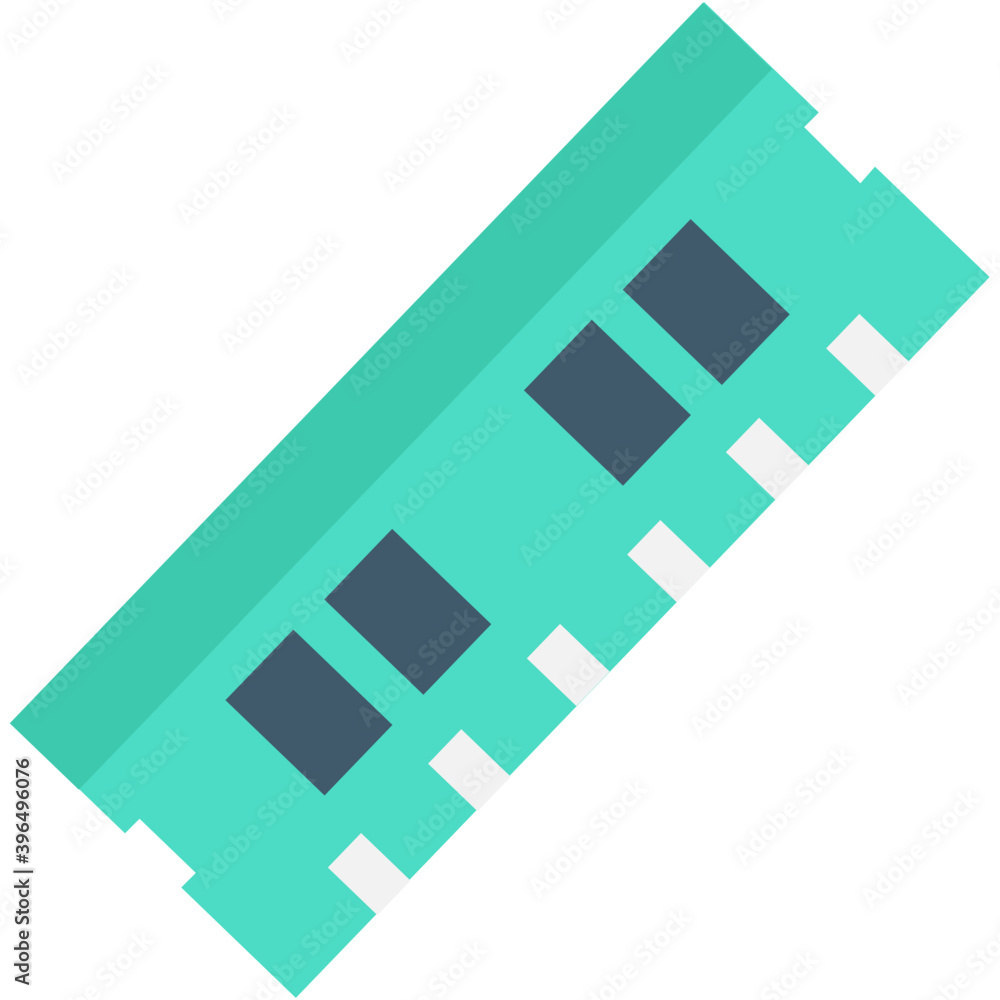 Computer Ram Flat Vector Icon
Computer Ram Flat Vector Icon