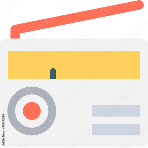 
Radio Flat Vector Icon

