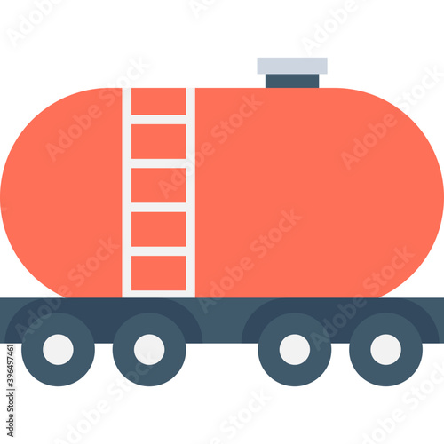 
Tanker Flat Vector Icon
