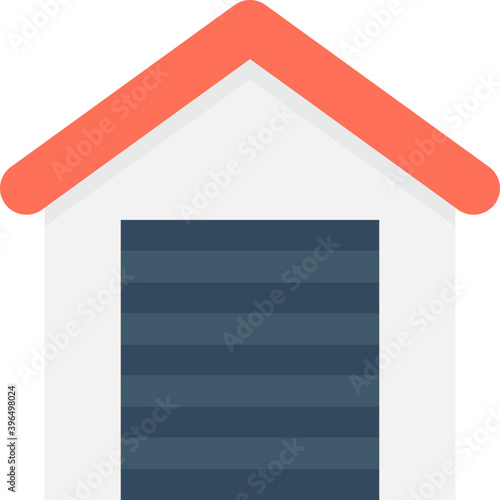
Warehouse Flat Vector Icon

