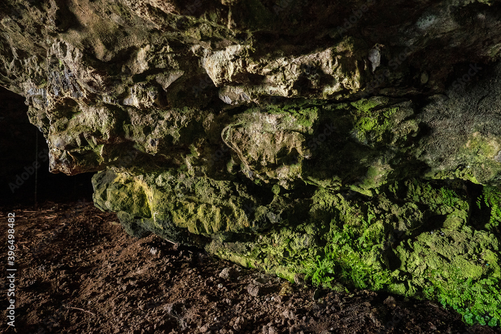 Stone wall in a cave, abstract nature background and texture. Stone wall in a cave, abstract nature background and texture.