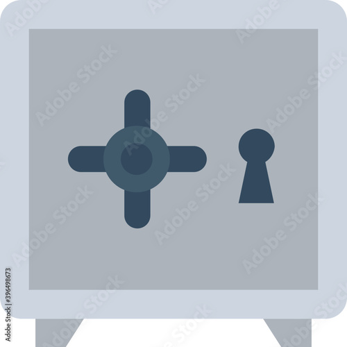 
Locker Flat Vector Icon 
