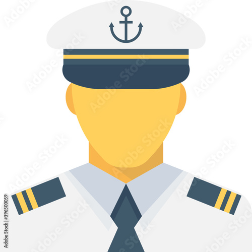 
Pilot Flat Vector Icon
