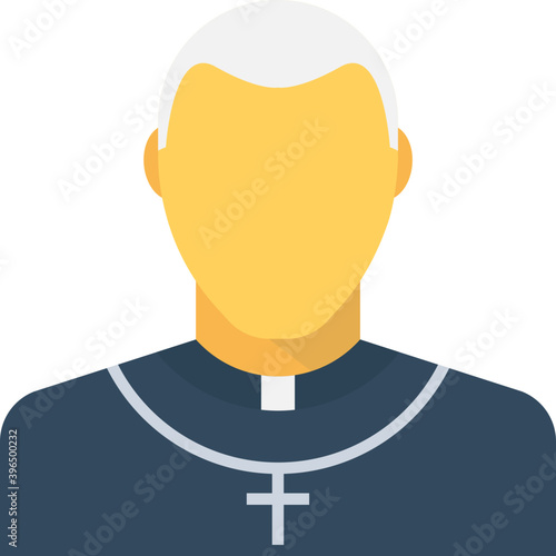 
Priest Flat Vector Icon
