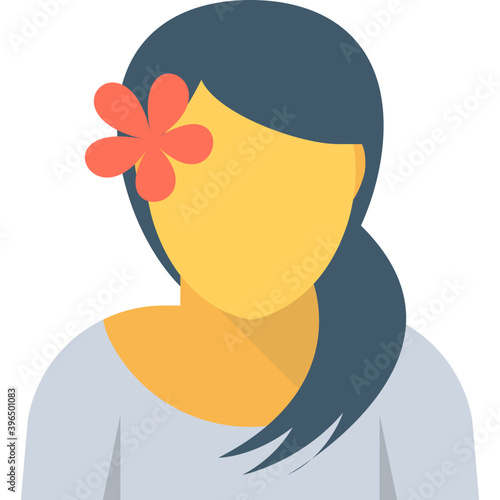 
Actress Flat Vector Icon
