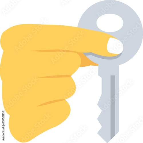 
Key Flat Vector Icon
