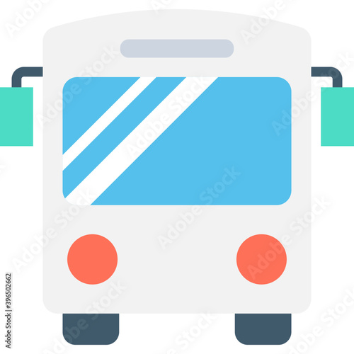 
Tram Flat Vector Icon
