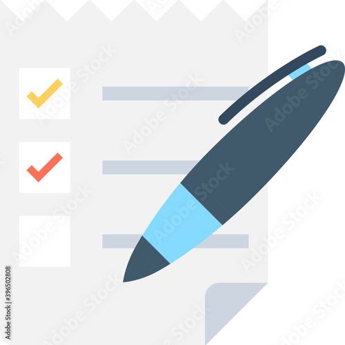 Free Download 
Checklist Flat Vector Icon 
 - GFXLoad