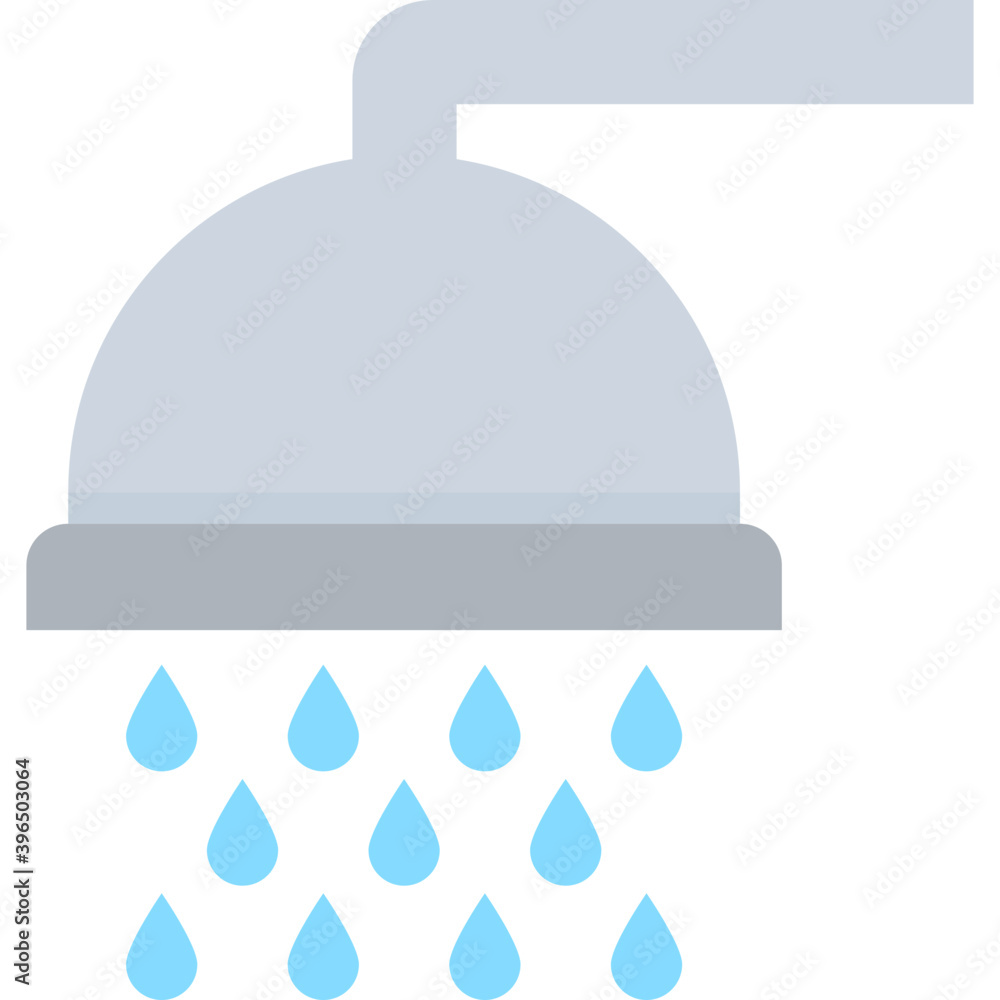 
Shower Flat Vector Icon
