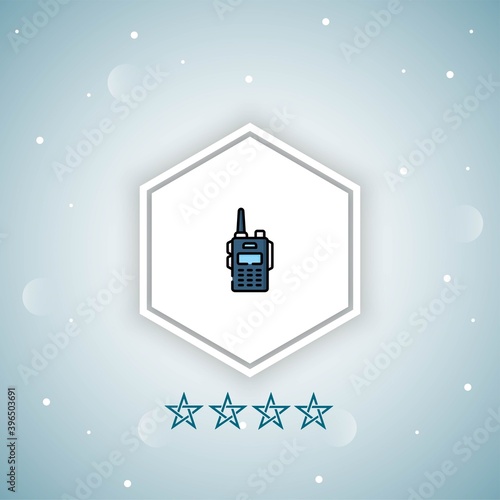     walkie talkie vector icon modern