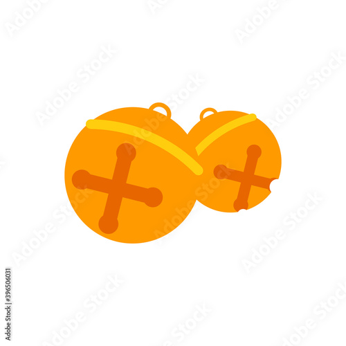 Jingle Bells icon, Christmas symbol, graphic design template, Xmas sign, vector illustration