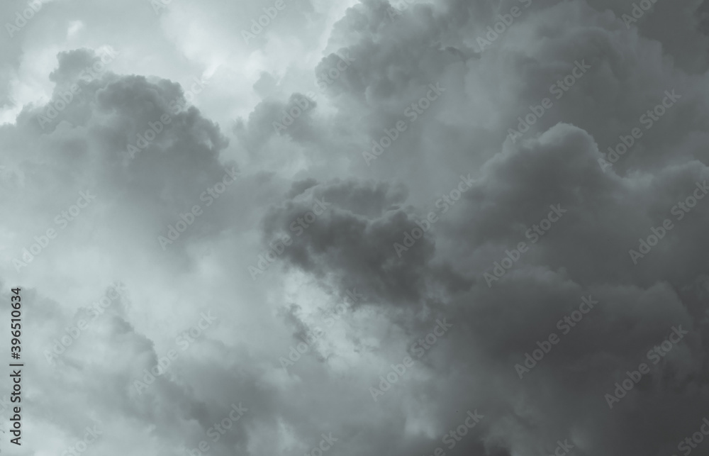 Gray and white fluffy clouds. Cloudy sky. White and gray texture background for sad, death, hopeless, and despair concept. Moody sky. Cloudscape. Dark dramatic sky. Background for dead and gloomy. Gray and white fluffy clouds. Cloudy sky. White and gray texture background for sad, death, hopeless, and despair concept. Moody sky. Cloudscape. Dark dramatic sky. Background for dead and gloomy.