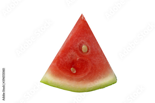 watermelon slice isolated on white