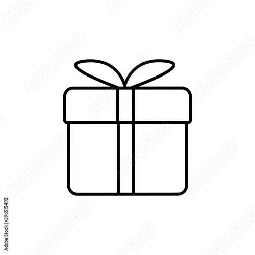 Christmas Gift Icon Vector Flat Background