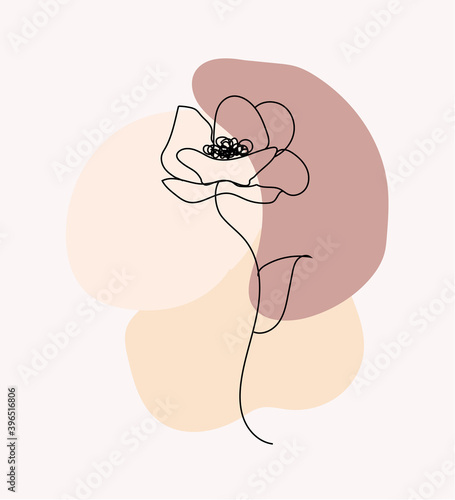 Minimalist Flower Art 
