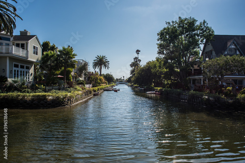 Venice canals, Los Angeles, California, USA