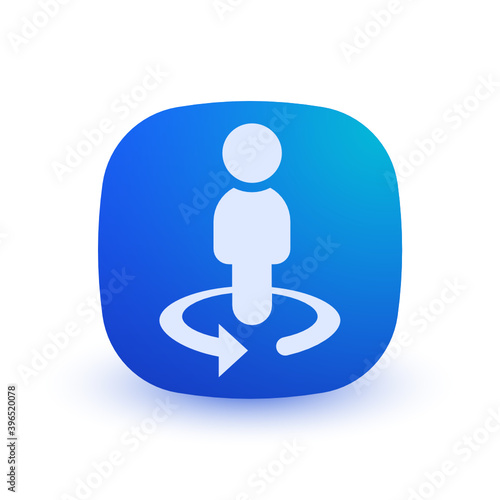 Businessman Circle - Button