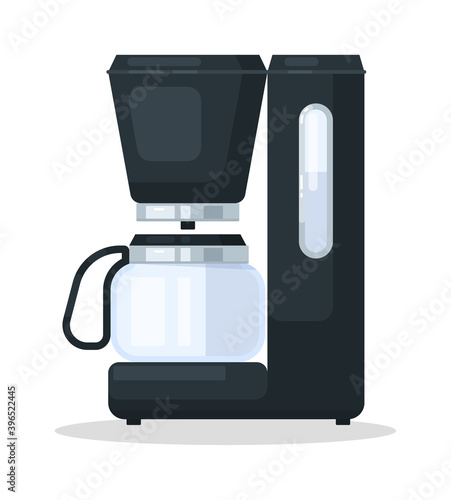 Coffee maker machine home appliance on white background