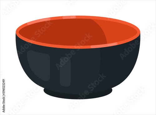 Ceramic chalice tableware isolated on white background
