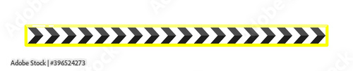 Road barrier detour sign with arrow on white background © studioworkstock