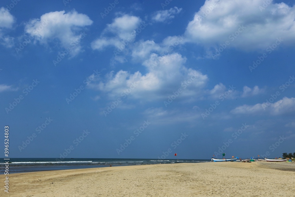 beach and clouds in India