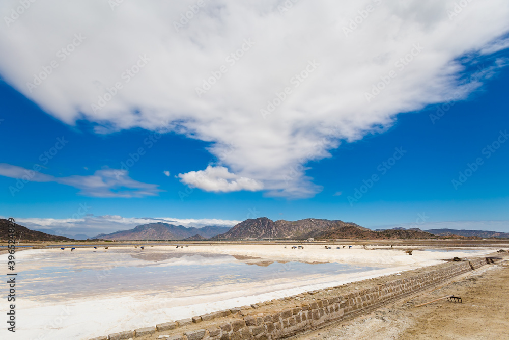 Salt fields close to Phan Rang Vietnam Salt fields close to Phan Rang Vietnam