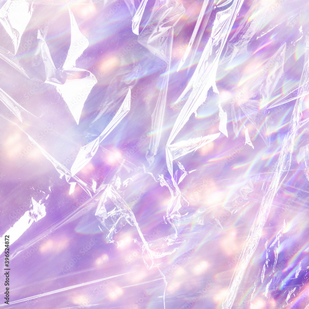 Purple holographic glitter background plastic surface texture Stock