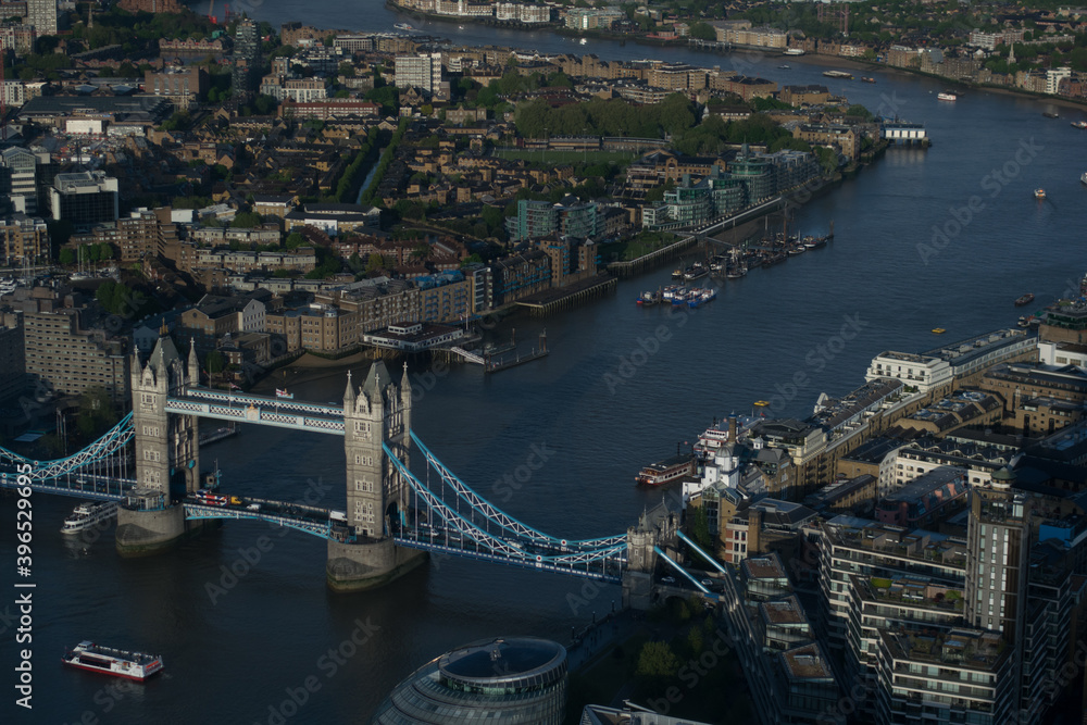 Castle Bridge London sky view