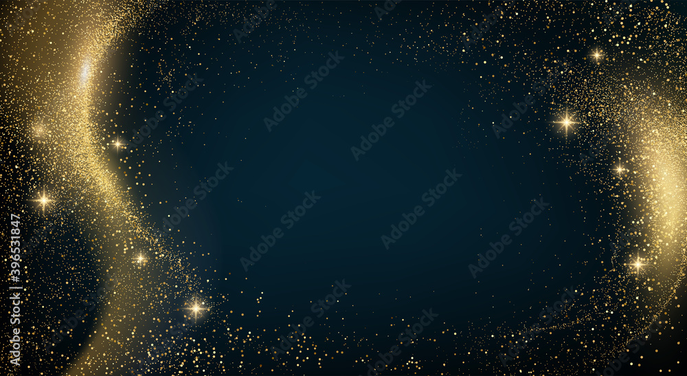 Obraz premium Holiday Abstract shiny color gold design element