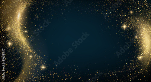 Holiday Abstract shiny color gold design element