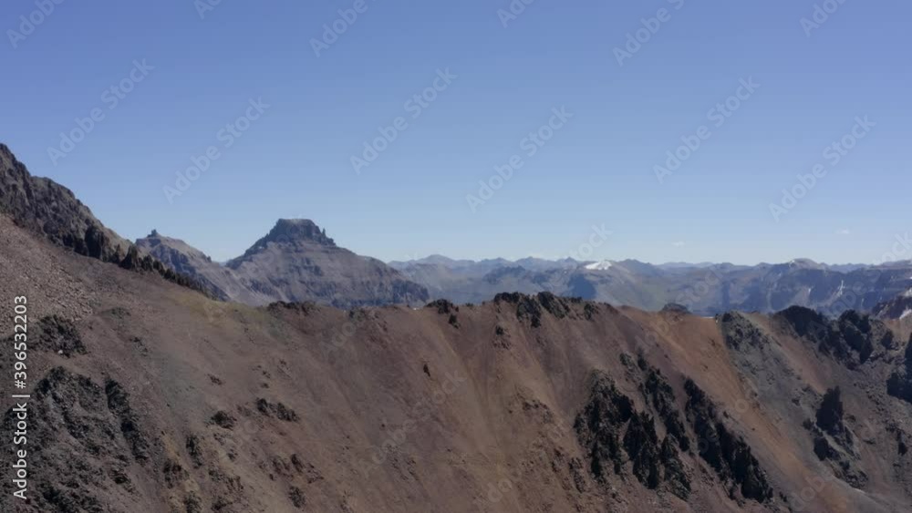 4K Aerial Drone Shot Flying Right Over Mount Sneffels Ridge 4K Aerial Drone Shot Flying Right Over Mount Sneffels Ridge