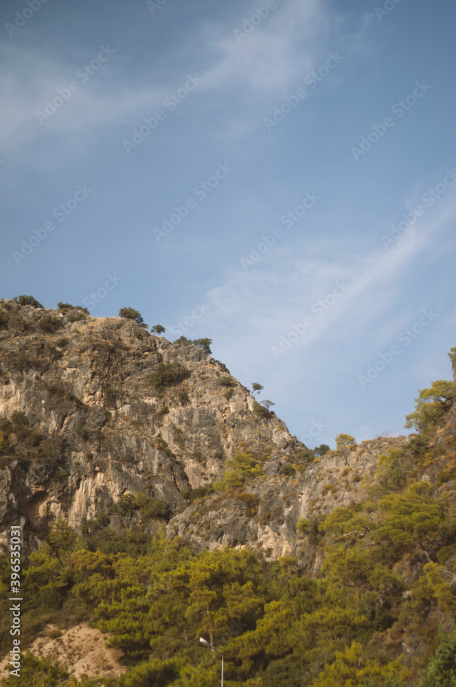 Mountain on the beach