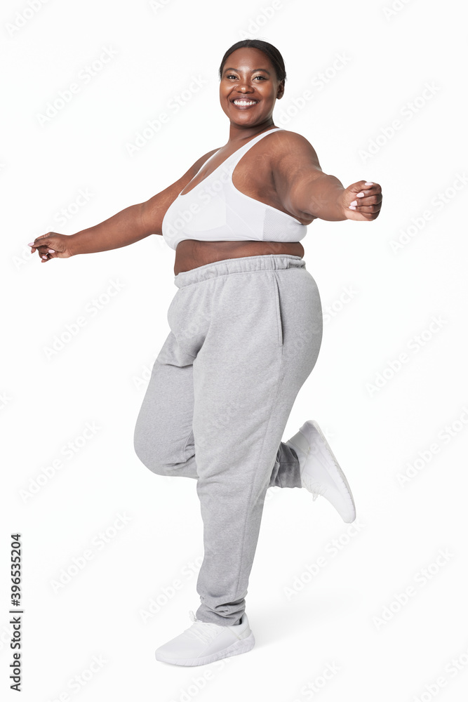 Body positivity curvy woman sportswear outfit Body positivity curvy woman sportswear outfit