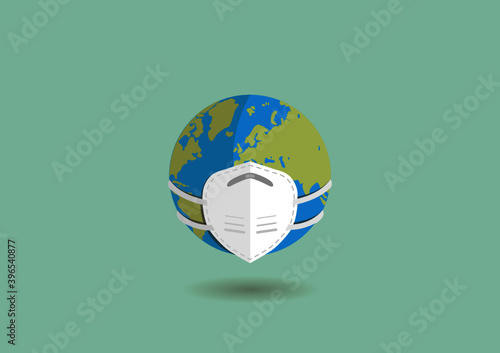 mask on the planet