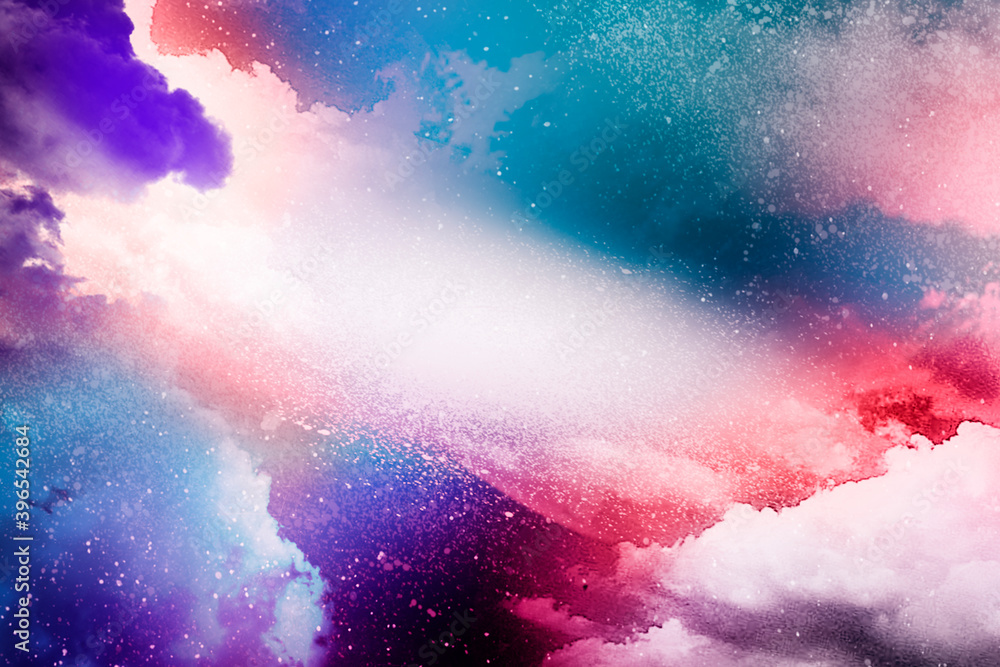 Fototapeta premium Colorful abstract universe textured background