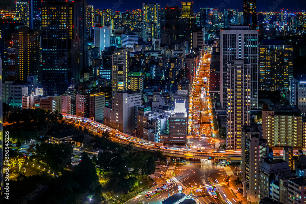 東京タワーから見える東京夜景 東京タワーから見える東京夜景