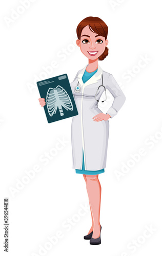 Beautiful young woman doctor